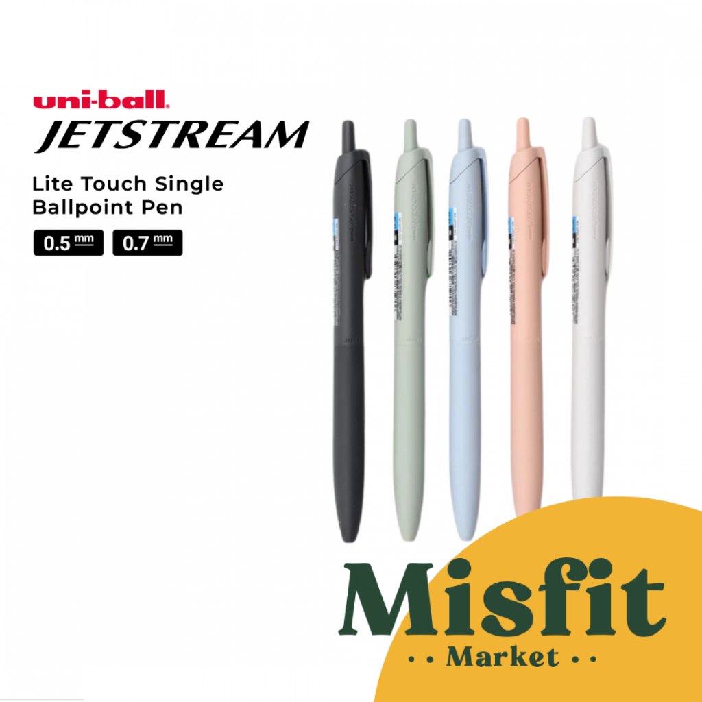 

Uniball Jetstream LITE Touch Ink Single Ballpoint Pen 0.5 0.7 mm Pulpen Warna Warni Uni Ball