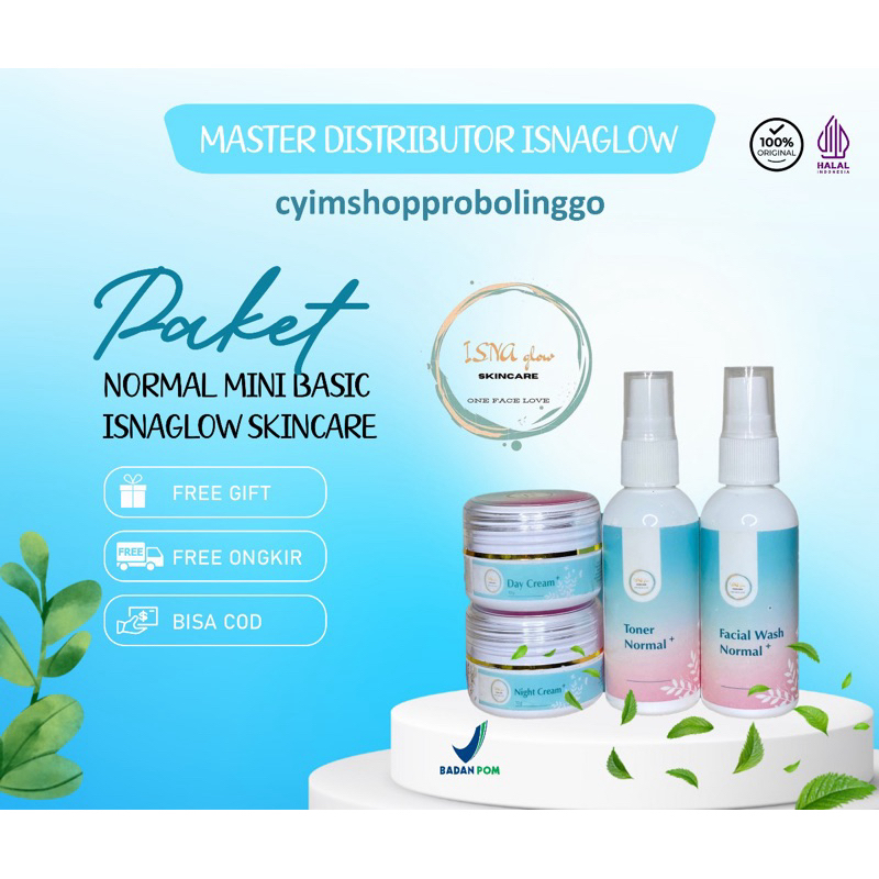 (READY SIAP KIRIM) PAKET MINI BASIC ISNA GLOW / ISNA GLOW SKINCARE ORIGINAL/ SKINCARE VIRAL