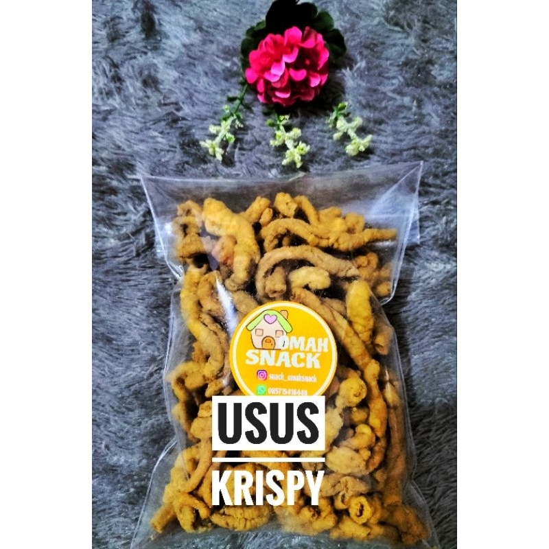 

Keripik Usus Ayam / Usus Krispy 200 Gram - Omah Snack