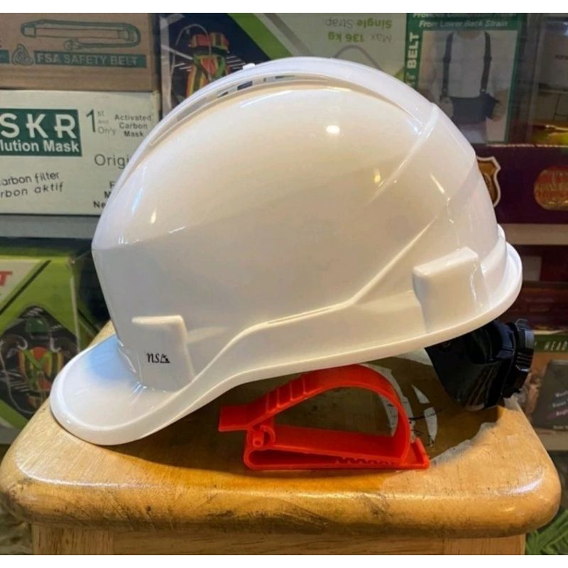 Helm Safety NSA Vented Fastrack + Tali Dagu - Biru