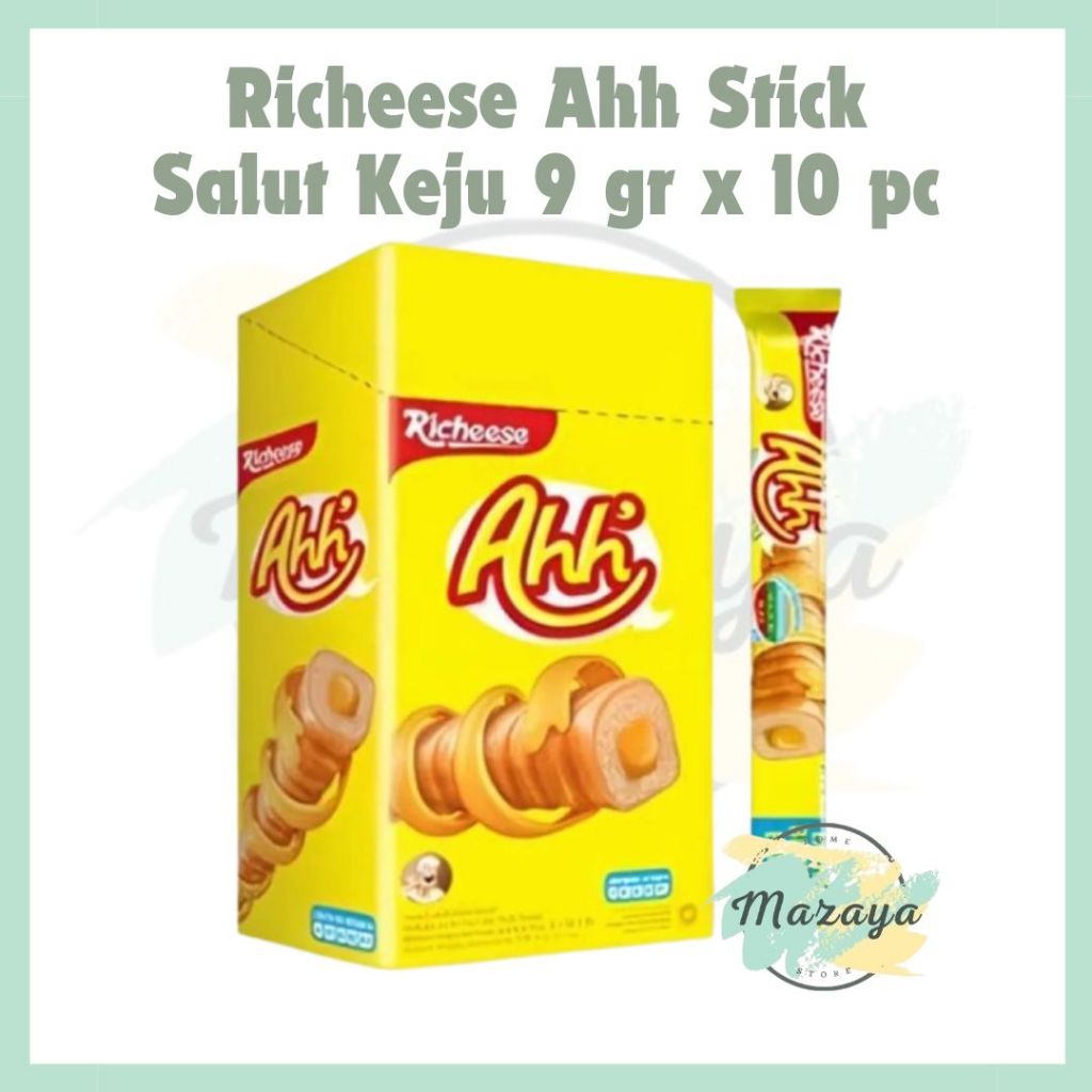

RICHEESE AHH STICK SALUT KEJU 9 GR x 10 PCS