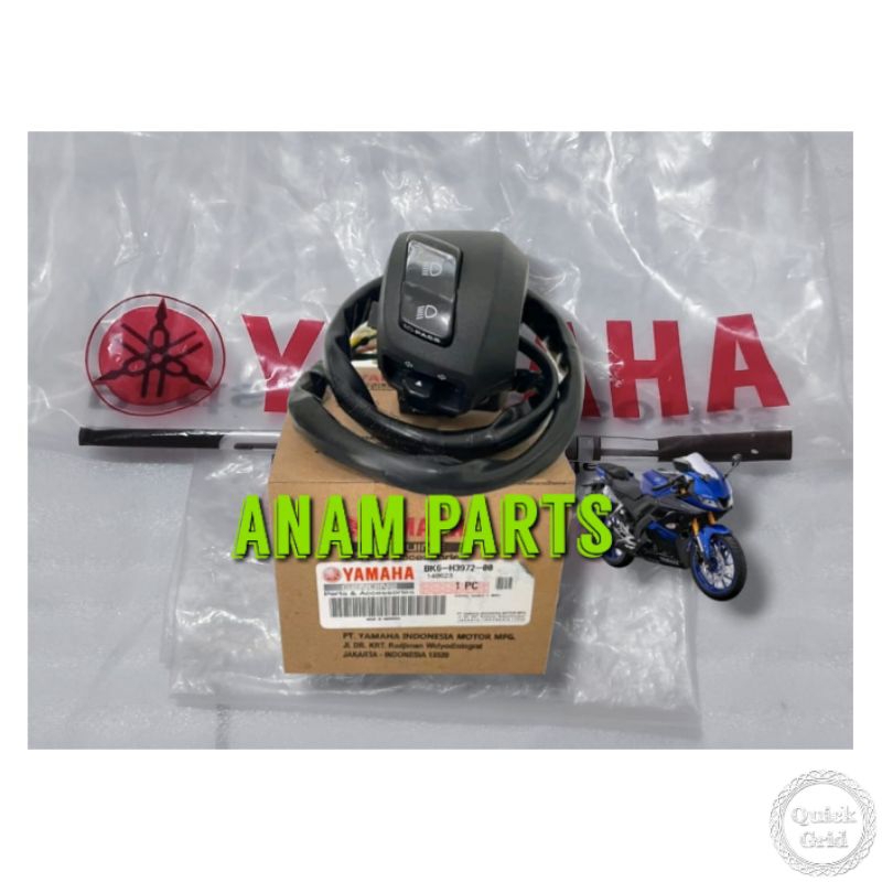 SWITCH HANDLE  SAKLAR KIRI NEW VIXION R R15 V3 VVA R15 V4 M BK6-H3972-00 ORIGINAL YAMAHA