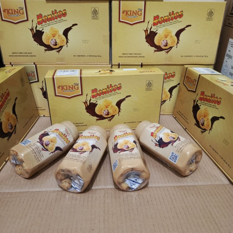 

4 toples Soes kering isi krim Rasa Cokelat