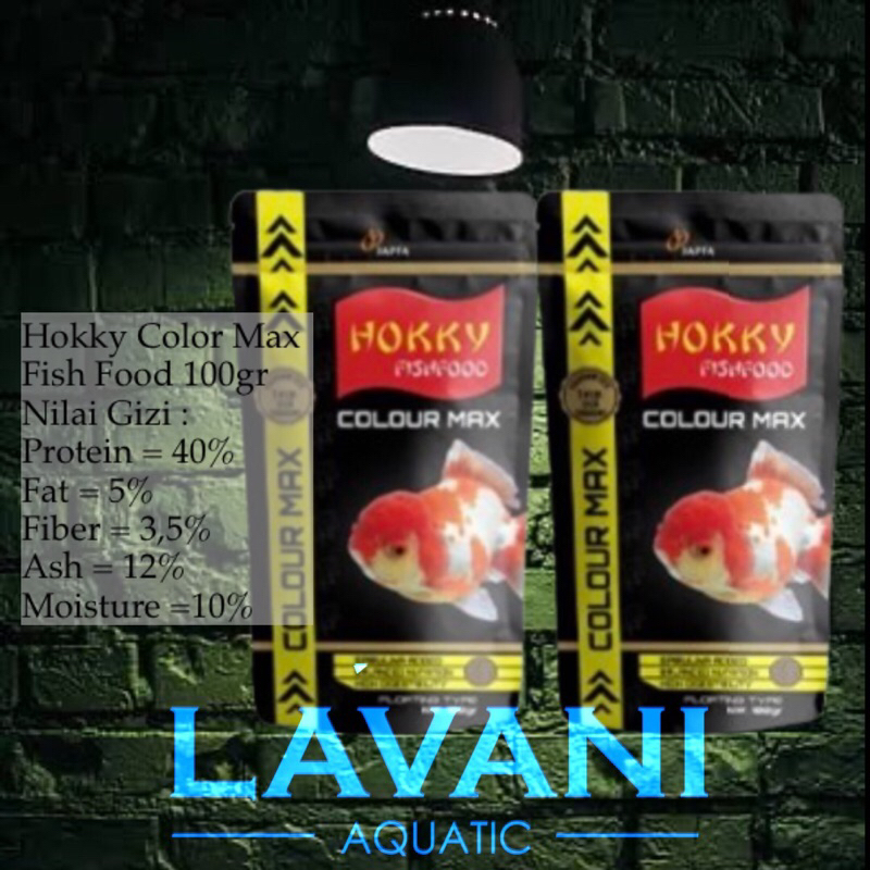 pelet ikan koki-hokky colour max 100gr