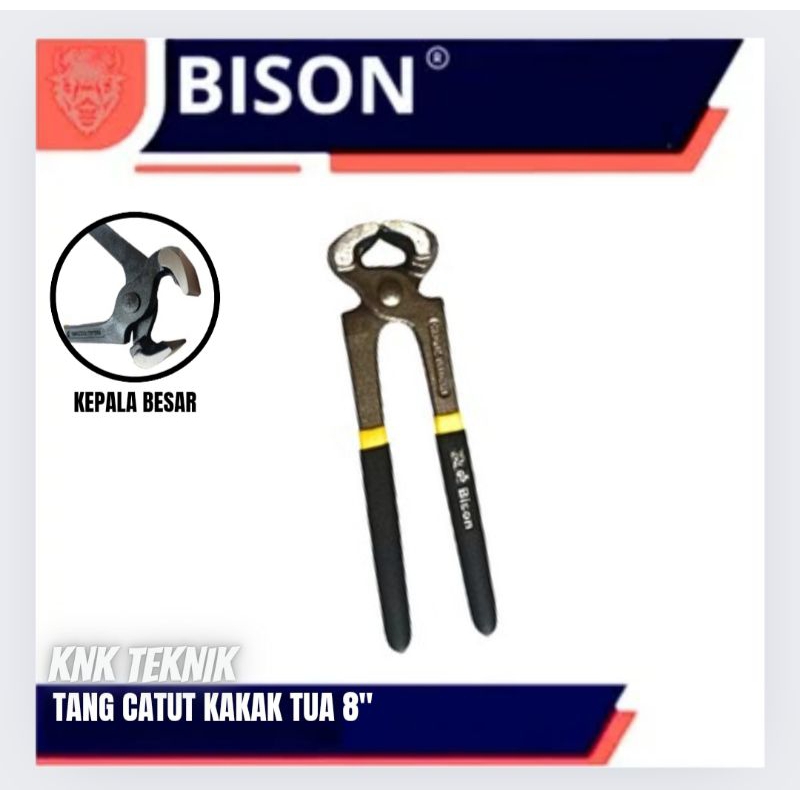 Bison Tang Catut Tang Kakak Tua Yang Gegep 8" Kepala Besar