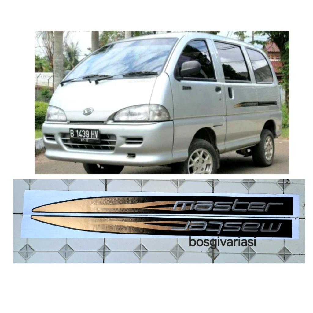 stiker List Body Zebra Espass Master / Stiker Daihatsu Espass minibus / stiker espass