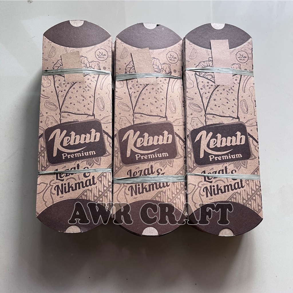 

Wadah Kebab Coklat Jumbo Ukuran 24x9 cm isi 100 pcs Termurah