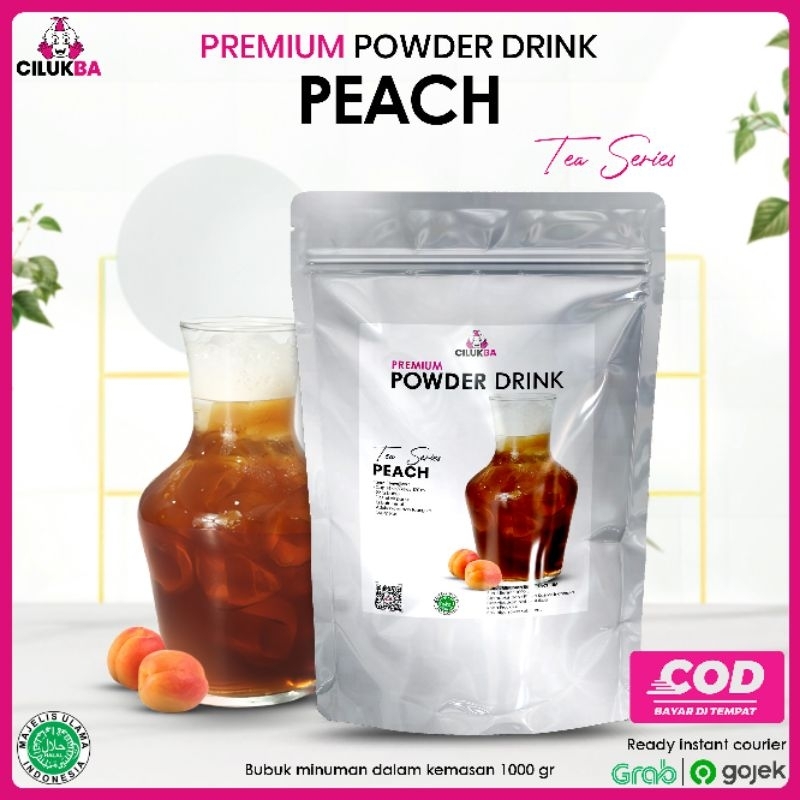 

Cilukba Bubuk Minuman Premium Rasa Peach Tea 1 kg / Premium Powder Drink