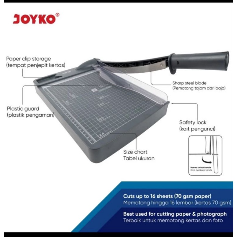 

LANGSUNG BELI GAN Joyko PPCT 233 size A4 Alat Potong Pemotong Kertas Paper Cutter PPCT233