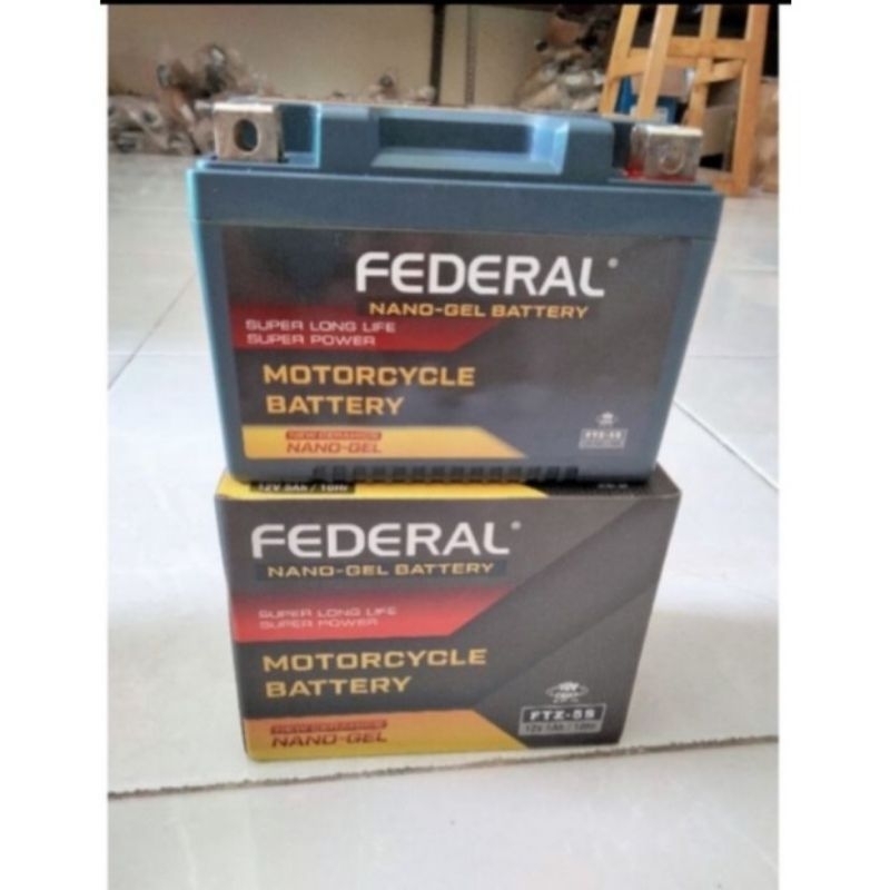 Aki motor federal rts 5s untuk beat/Vario/Scoopy/matic all full kering