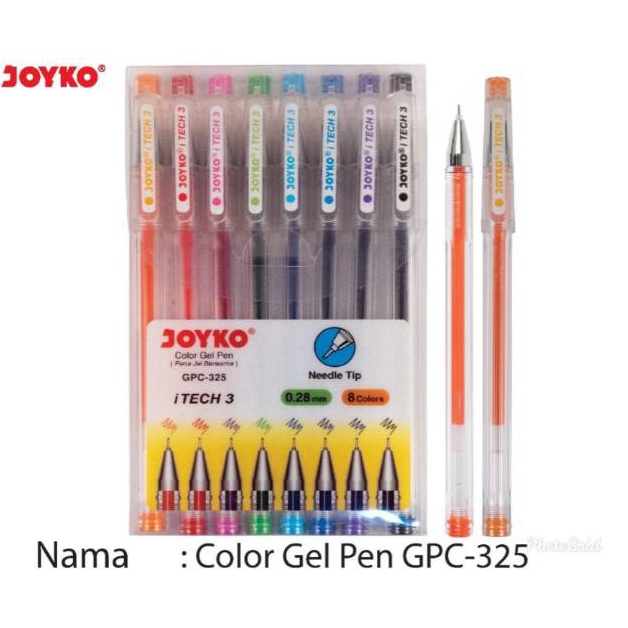 

BARU RESTOK Pulpen Gel 8 warna iTECH 3 JOYKO GPC325