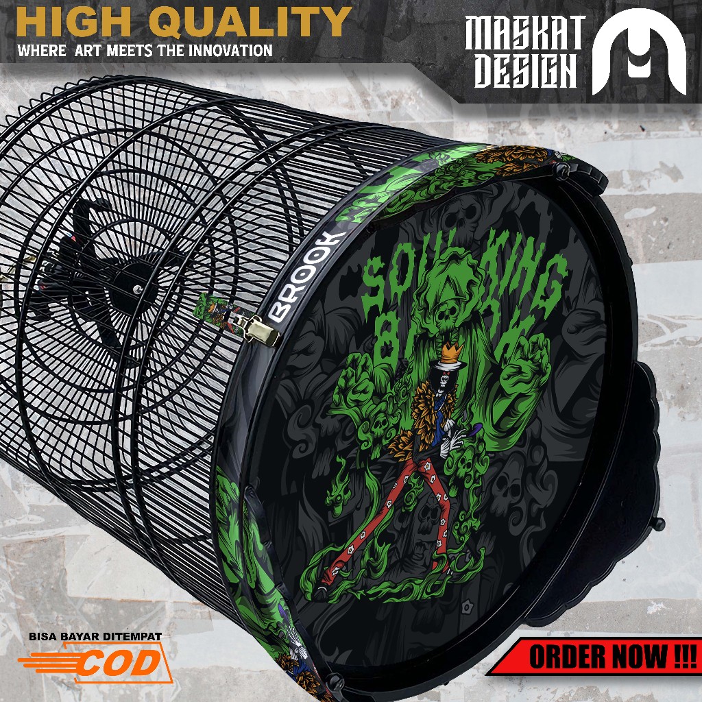 Stiker Decal Sangkar Burung Murai Kacer Tebok Bulat - Sticker Dekal Sangkar Murai Variasi Desain One