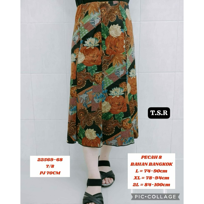 Rok bangkok pecah 8 panjang 7/8 hq premium