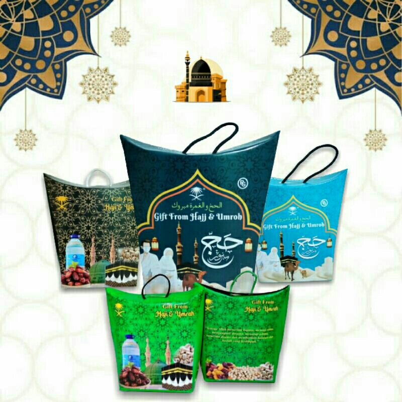 

dus tali paper bag satu pak isi 50 pcs oleh oleh haji & umroh