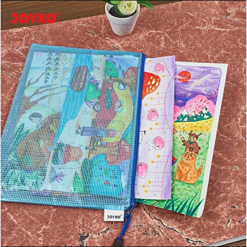 

( Beli 4 Bonus 1 ) Joyko Tas Dokumen Ukuran A4 Dengan Resleting Transparant Anti Air | Map Jaring Buku Sekolah Anti Air Dengan Resleting | Map Zipper Bag Transparant Waterproof Size A4
