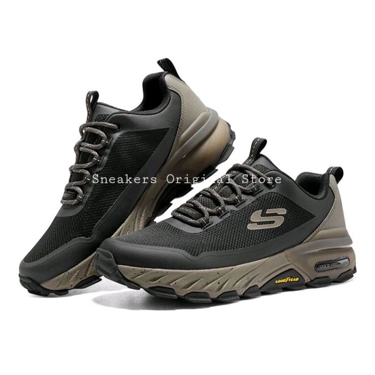 Skechers Max Protect Goodyear Men's Trail Running Shoes - Black/Brown Original