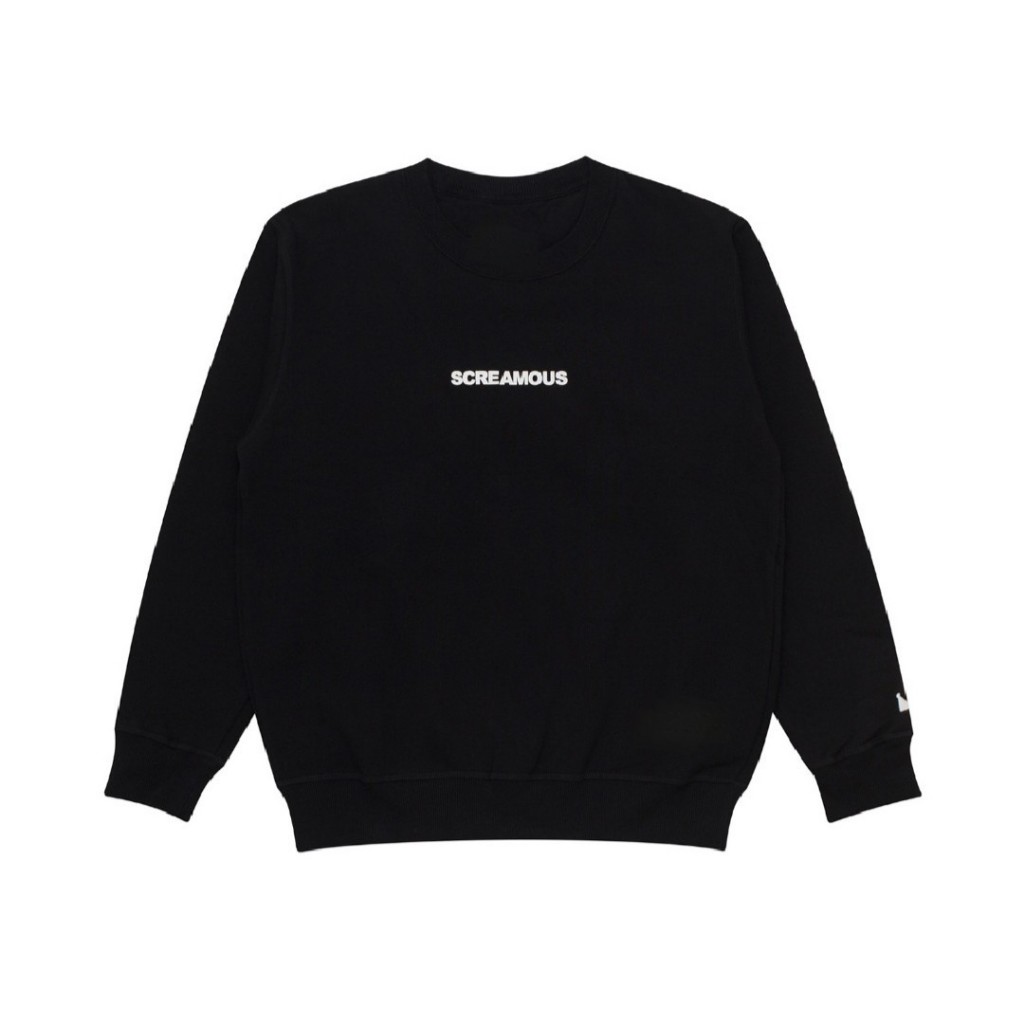 Screamous Sweater Pria Crewneck Distro Premium High Quality Terbaru 2024 Bahan Fleece Lembut Tebal M