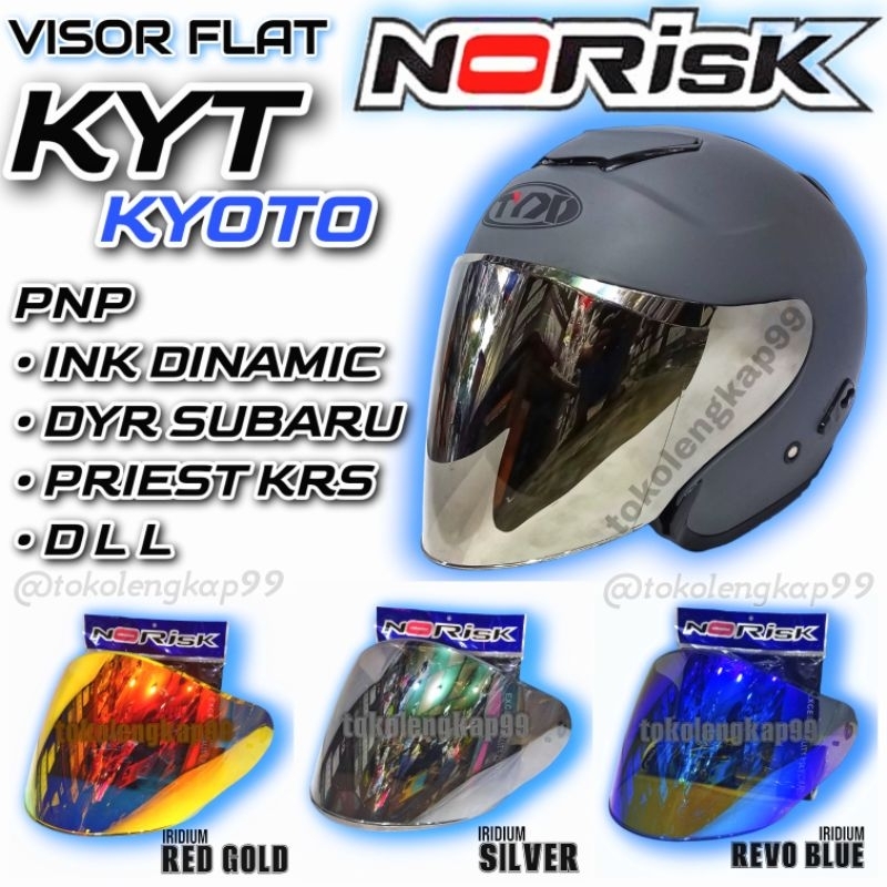 Kaca NORISK KYT KYOTO | Kaca norisk helm kyt kyoto | Visor flat kyt kyoto | KYOTO | Kaca kyt kyoto |