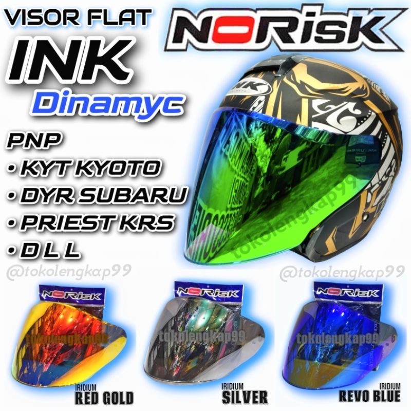 Kaca NORISK INK DYNAMIC | Kaca norisk helm ink dynamic | Visor norisk dynamic | Visor flat ink dinam