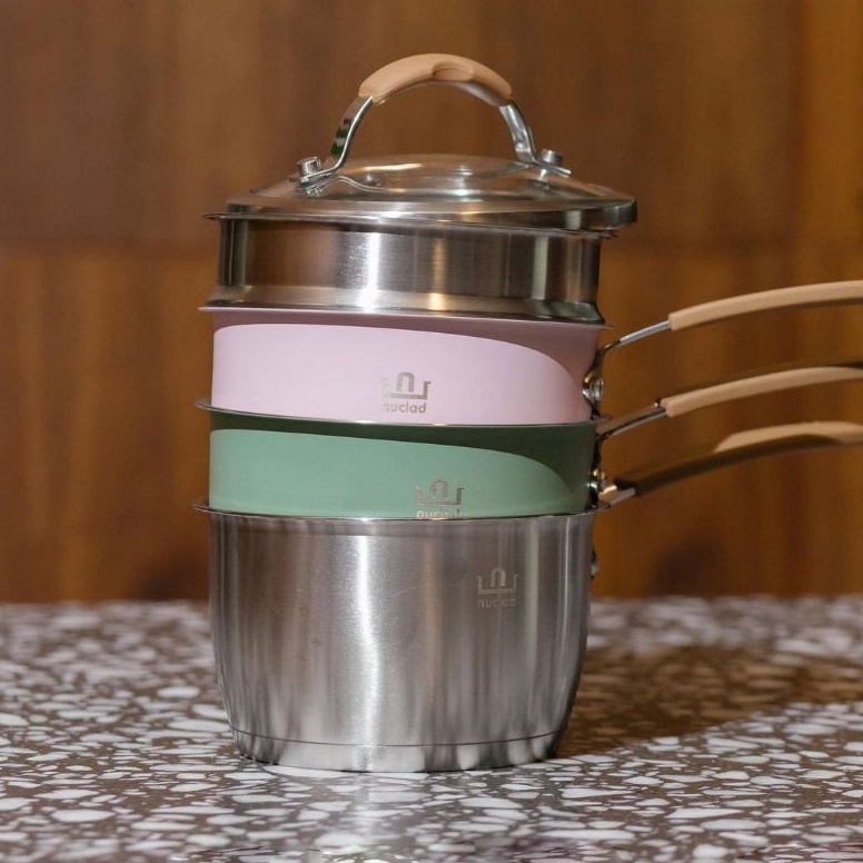 Muraaaahh panci kukus MPASI steamer stainless steel 34 estetik multifungsi diameter 16cm