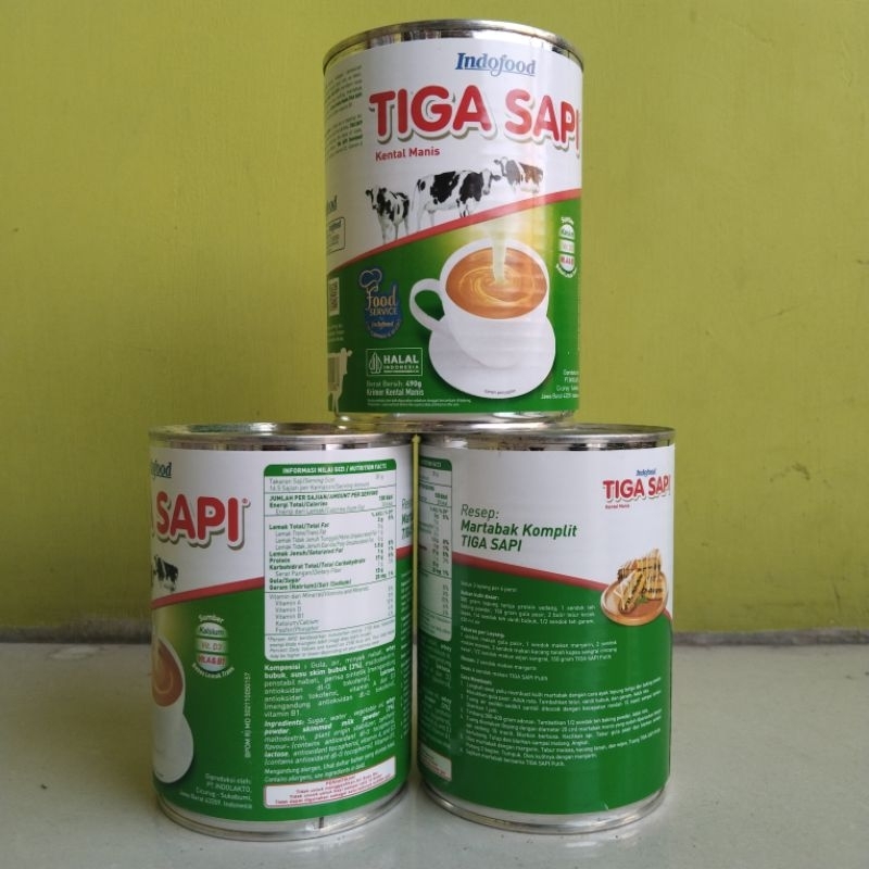

TIGA SAPI Susu Kental Manis 490 gr