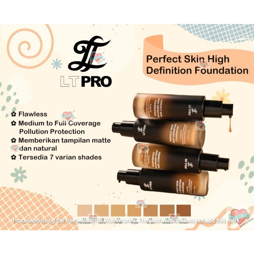 ✿HERITAGE✿ LT PRO Perfect Skin High Definition Foundation - Flawless, Medium to Full Coverage | Alas