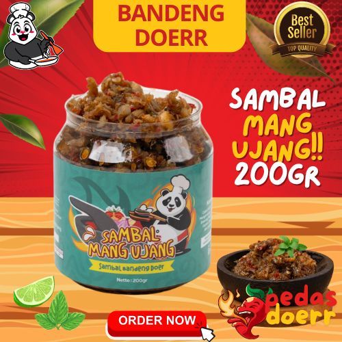 

Sambal BANDENG DOER NAMPOL 200Gr Sambal Mang UJang | SAMBAL rumahan | Sambal best seller