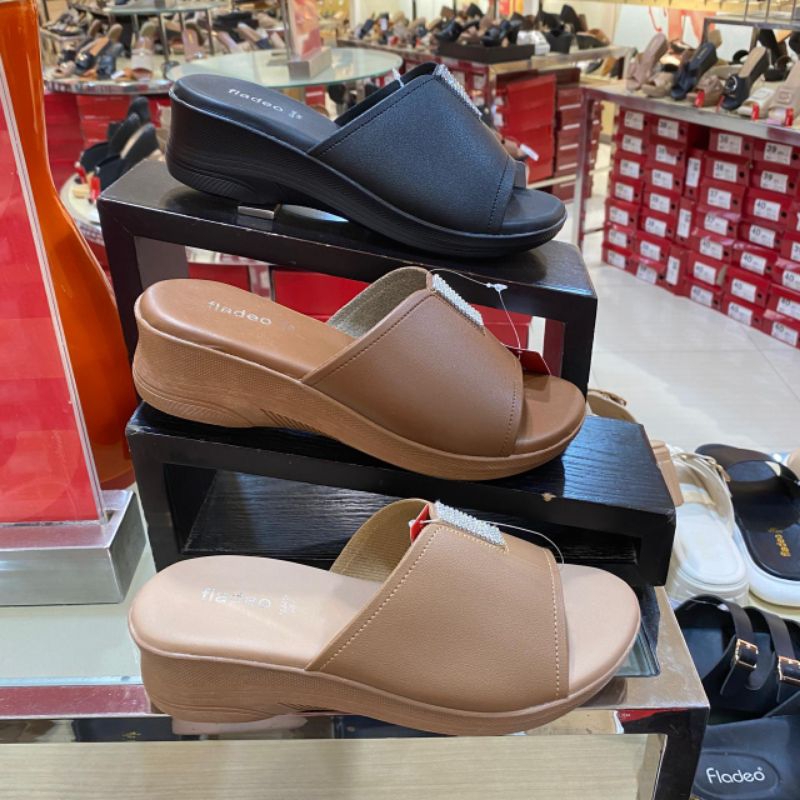 FLADEO ‼️ Sandal wanita wedges hak 5cm comfort