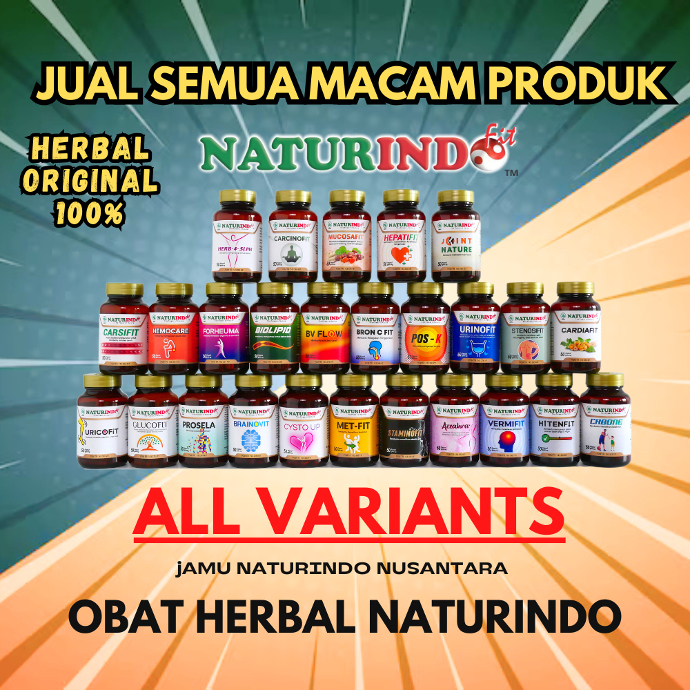 OBAT NATURINDO BRON C FIT AZZAHRA BIOLIPID POS K BV FLOW MUCOSAFIT CARSIFIT STENOSIFIT HEMOCARE