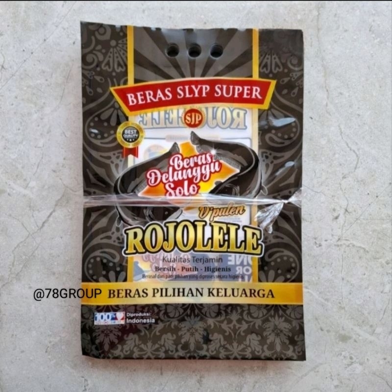

Plastik Laminasi Beras 5kg ROJO LELE HITAM