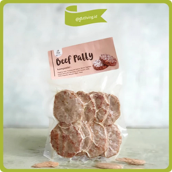 

Beef Patty Alami Bebas Zat Aditif Makanan Lauk Anak MPASI Raw Wild - Beef Patty
