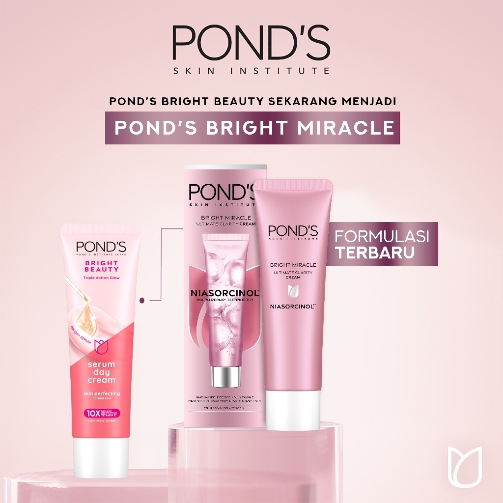 Ponds Bright Beauty Krim Wajah Serum Day Cream Pencerah Wajah 40 G - Brightening Cream