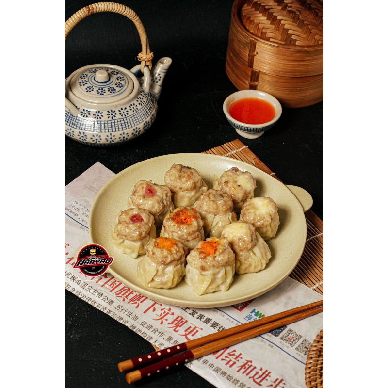 

Dimsum ayam kemasan 50pcs plus saos