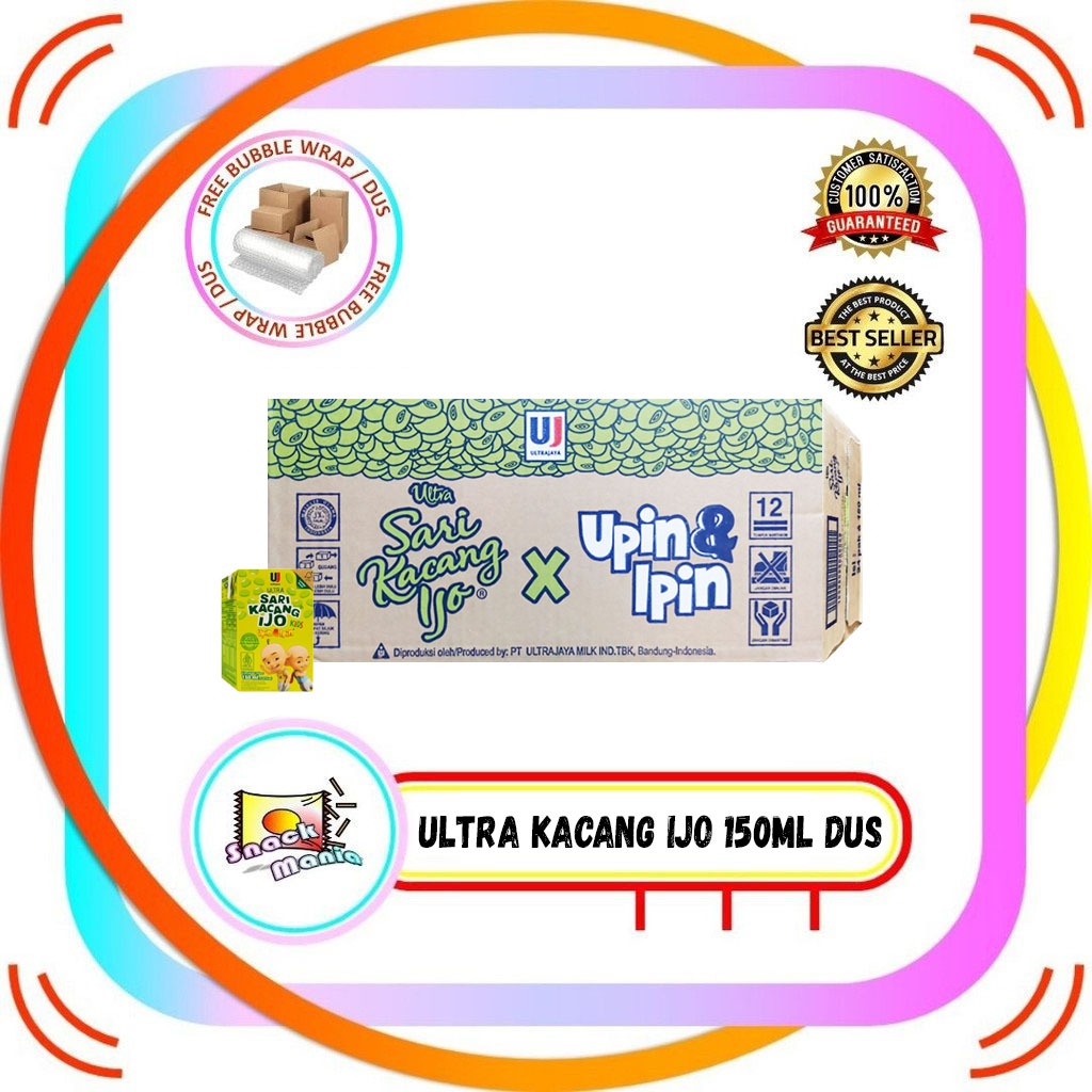 

Ultra Sari Kacang Ijo Kids Drink Kacang Hijau 150 ml x 24 pcs DUS