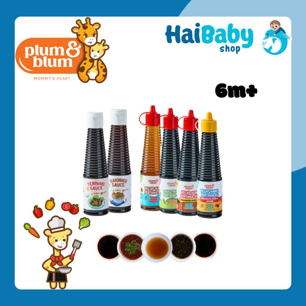

Plum & Blum Saus Tiram Kecap Mpasi No MSG - 130 gram