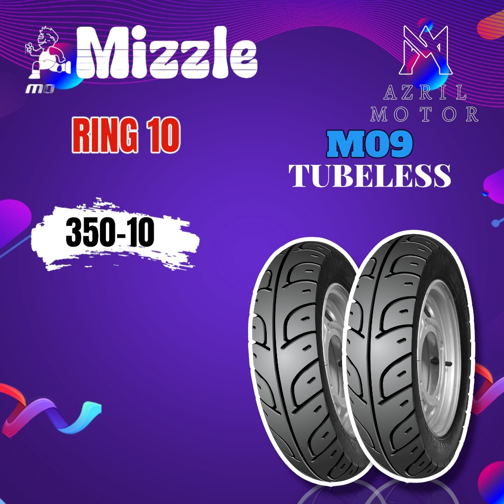 BAN VESPA TUBLES RING 10 350-10 BAN SCOOTER MIZZLE M09