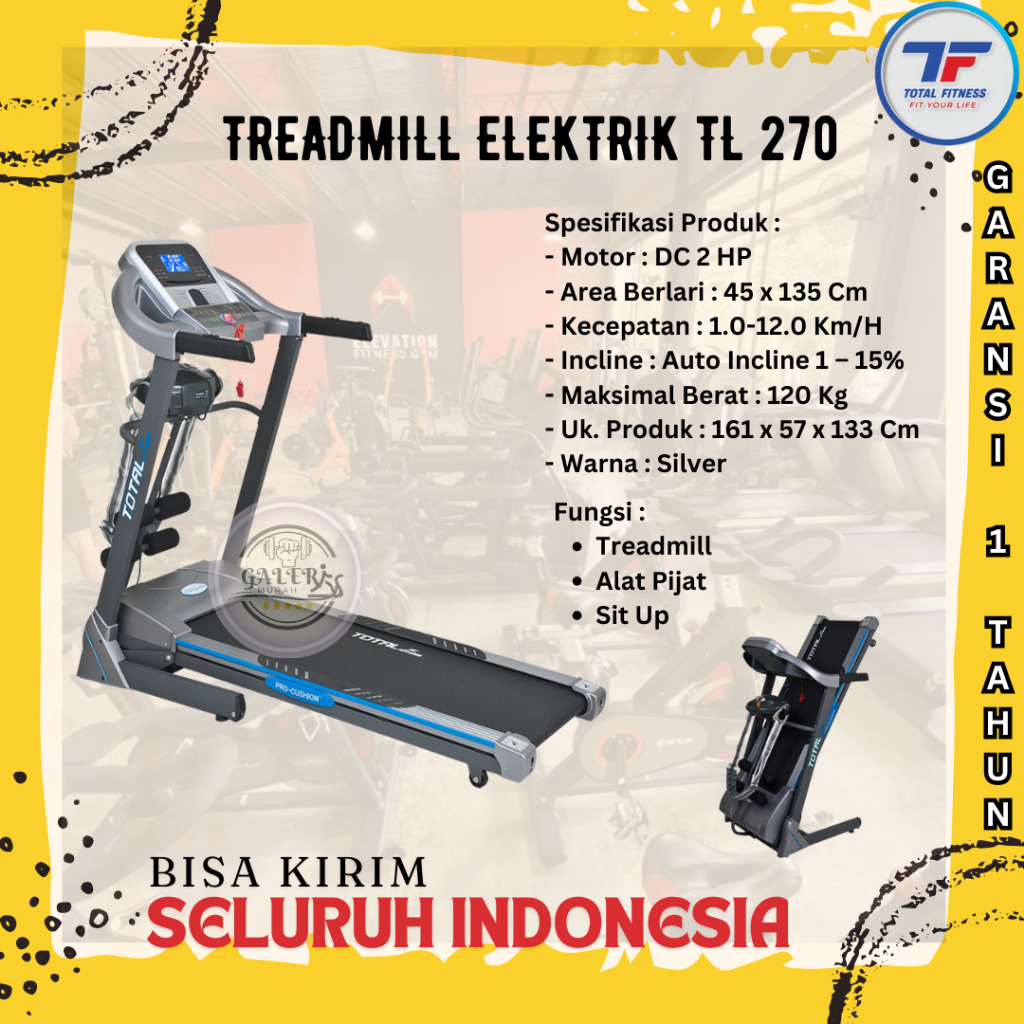 Treadmill Elektrik 2HP TL-270