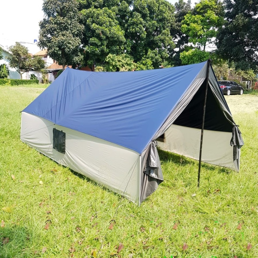 Tenda Pramuka Murah , Tanpa Alas Dan Tanpa Tiang Bahan Parasit Waterproof