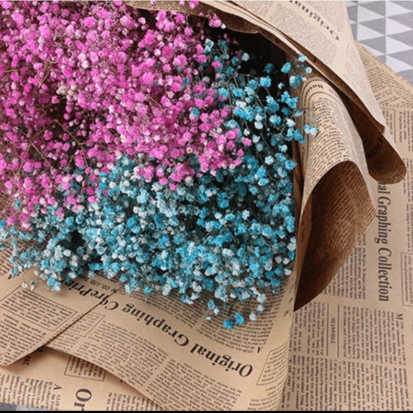 

Cellophane KRAFT AND CRAFT NEWSPAPER Florist Flower Wrapping Paper / KERTAS BUKET KORAN / CELLOPHANE KORAN ukuran 50cm x 70cm