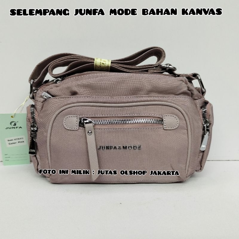 TAS SELEMPANG JUNFA MODE 2125-512 BAHAN KANVAS TEBAL