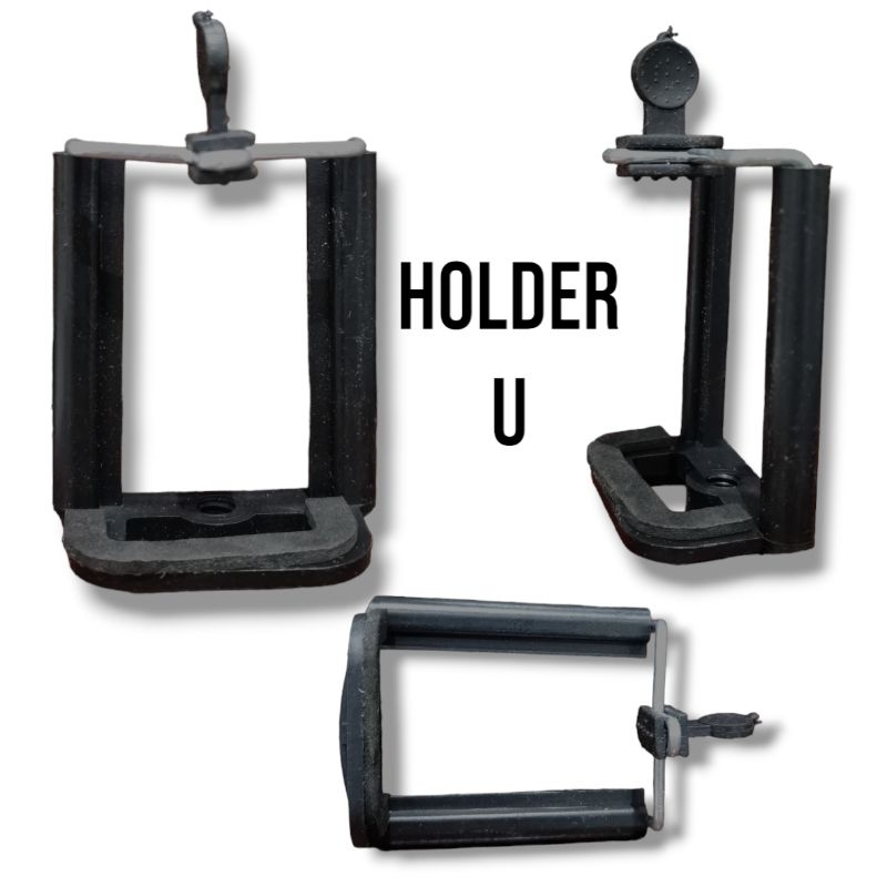 Penjepit Holder U Tripod Tongsis / Jepitan Holder HP Tripod / Holder U Tripod Tongsis