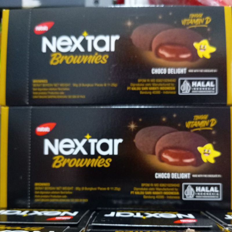 

Nabati Nextar Choco Delight Brownies 8 x 11,25gr coklat box 90gr