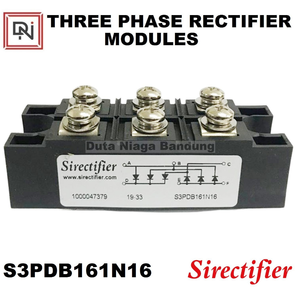 S3PDB161N16 Three phase module Sirectifier diode 3 phase 161 A 1600V module three phase
