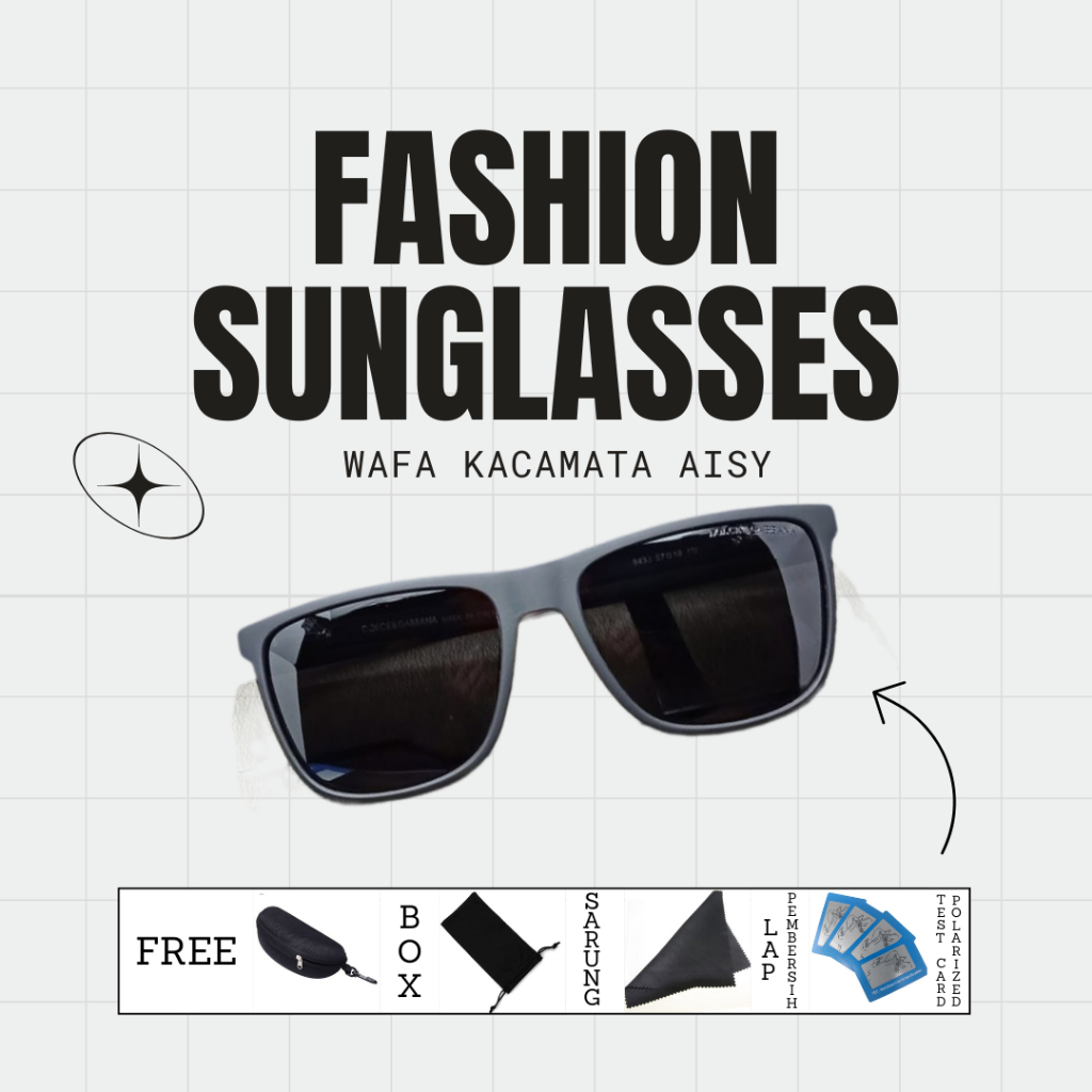 TERLARIS Kacamata Hitam Pria / COD / Kacamata Hitam Lensa Polarized / Kacamata Pria Lensa Polarized