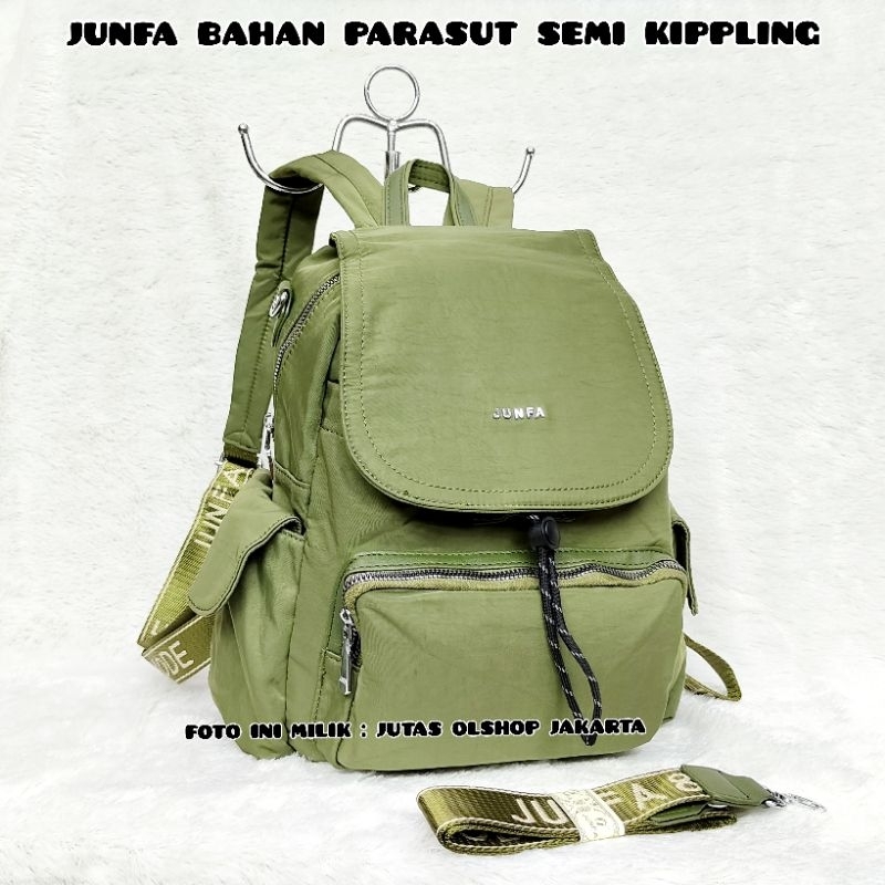 TAS RANSEL JUNFA MODE TERBARU 2524-536 BAHAN PARASUT TEBAL