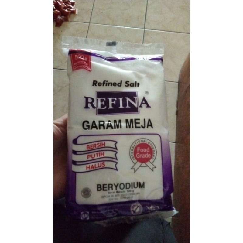 

REFINA GARAM BERYODIUM HALAL Refined Salt Food Grade 500 gr