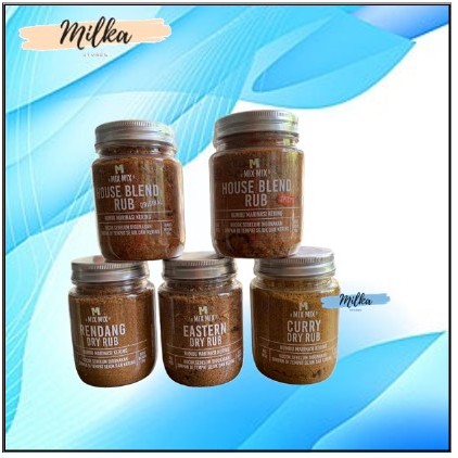 

Mixmix Mix Mix Dry Rub Spices Bumbu Marinasi House Blend Original Eastern Curry Rendang Spicy 110 gr