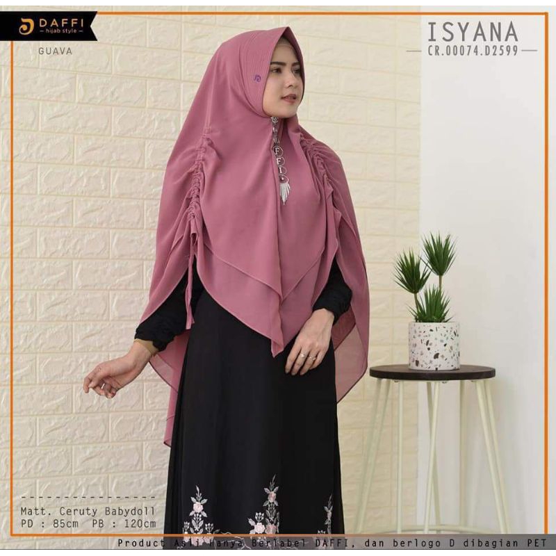 ISYANA hijab ceruty jumbo serut by DAFFI hijab