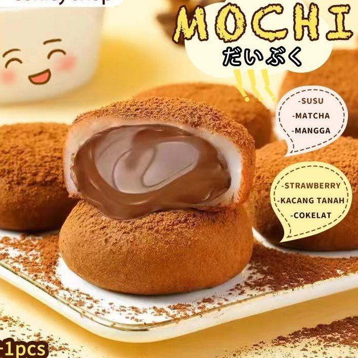 

Mochi Aneka Rasa Conley 30gr / Kue Mochi Tabur Kelapa / Mochi Viral Lembut