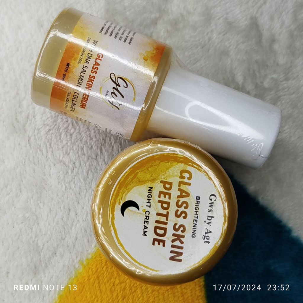 GWS SKINCARE SERUM GLASS SKIN & NIGHT CREAM//GWS SKINCARE/110%ORIGINAL